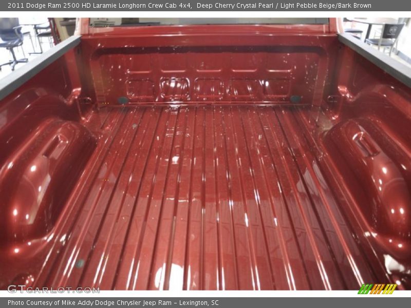 Deep Cherry Crystal Pearl / Light Pebble Beige/Bark Brown 2011 Dodge Ram 2500 HD Laramie Longhorn Crew Cab 4x4