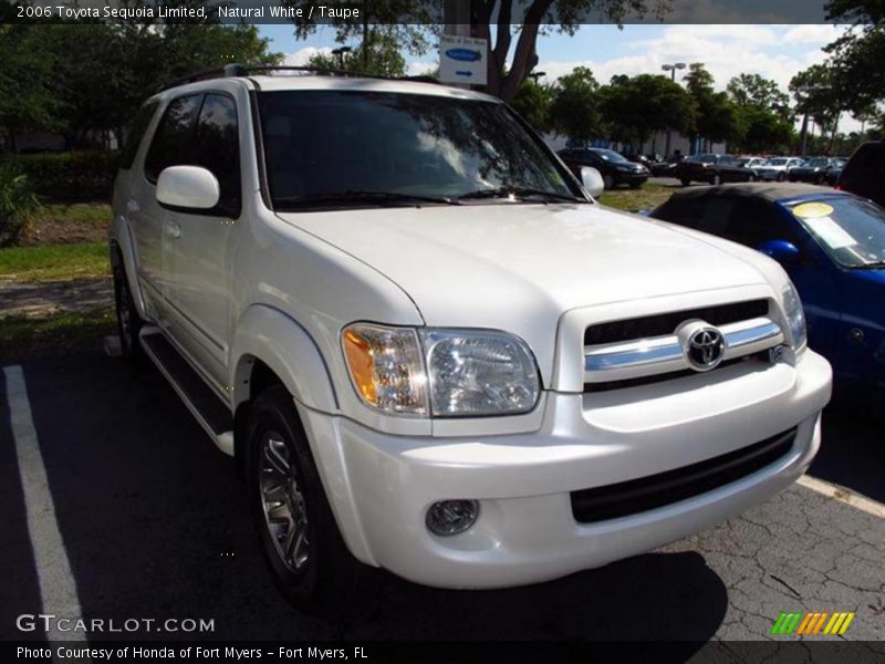 Natural White / Taupe 2006 Toyota Sequoia Limited