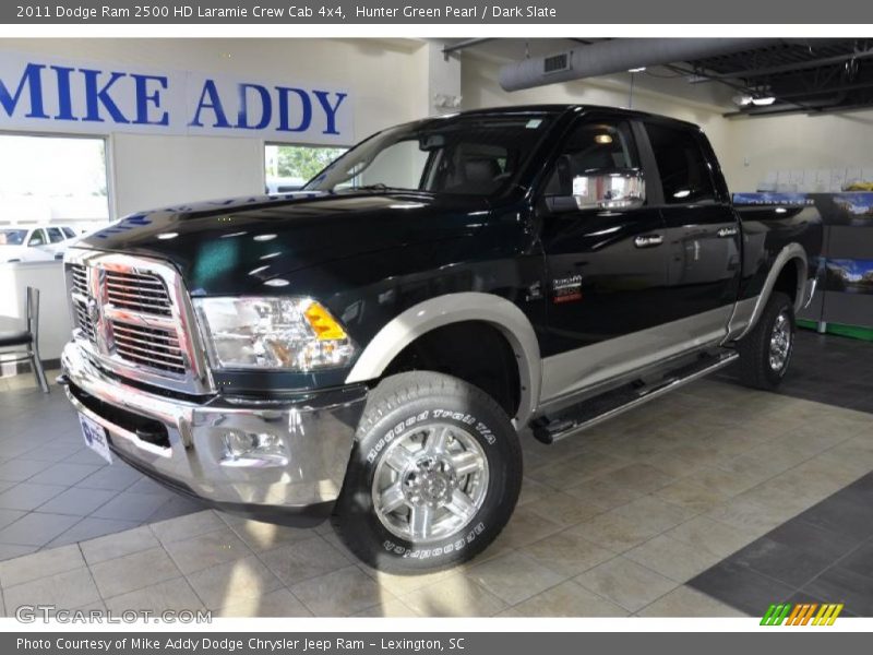 Hunter Green Pearl / Dark Slate 2011 Dodge Ram 2500 HD Laramie Crew Cab 4x4