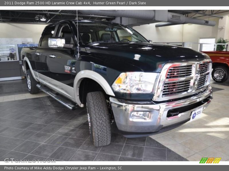 Hunter Green Pearl / Dark Slate 2011 Dodge Ram 2500 HD Laramie Crew Cab 4x4