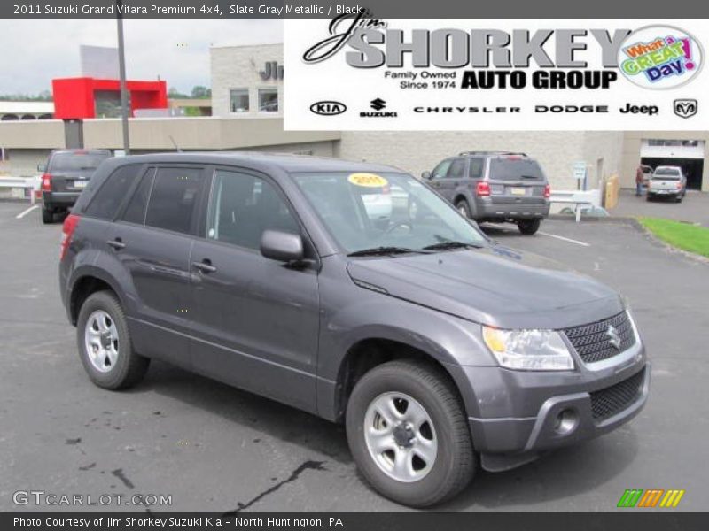 Slate Gray Metallic / Black 2011 Suzuki Grand Vitara Premium 4x4