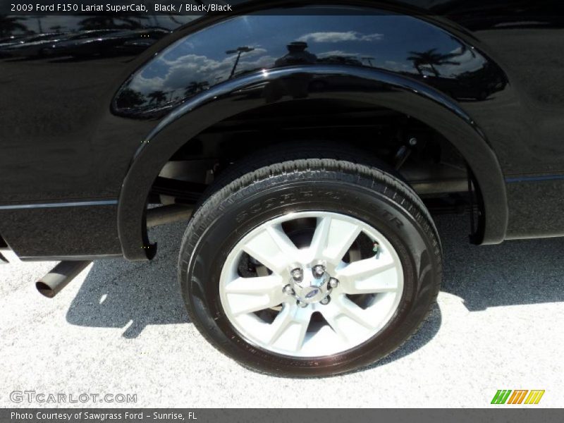 Black / Black/Black 2009 Ford F150 Lariat SuperCab