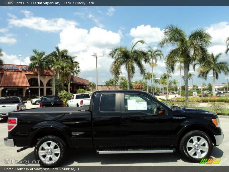 Black / Black/Black 2009 Ford F150 Lariat SuperCab