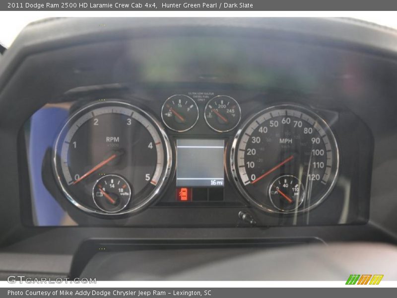 Hunter Green Pearl / Dark Slate 2011 Dodge Ram 2500 HD Laramie Crew Cab 4x4