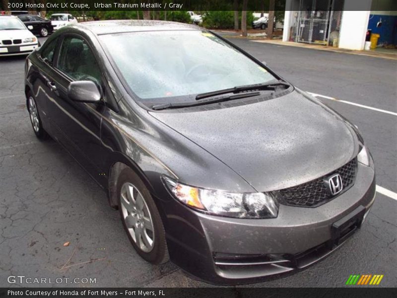 Urban Titanium Metallic / Gray 2009 Honda Civic LX Coupe