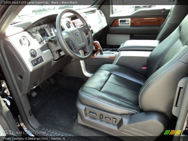  2009 F150 Lariat SuperCab Black/Black Interior