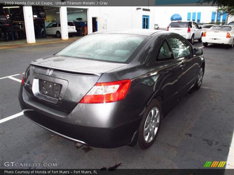 Urban Titanium Metallic / Gray 2009 Honda Civic LX Coupe