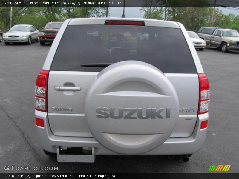 Quicksilver Metallic / Black 2011 Suzuki Grand Vitara Premium 4x4