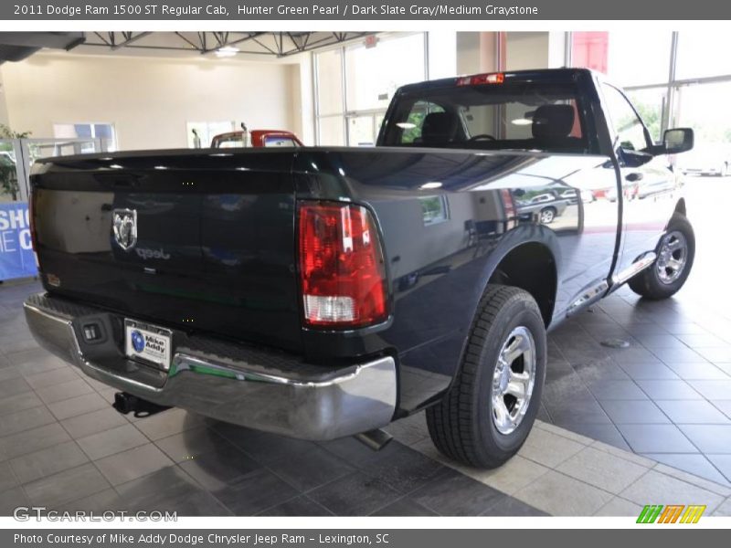 Hunter Green Pearl / Dark Slate Gray/Medium Graystone 2011 Dodge Ram 1500 ST Regular Cab