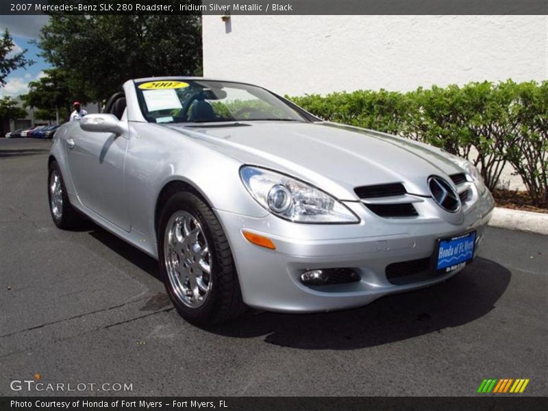 Iridium Silver Metallic / Black 2007 Mercedes-Benz SLK 280 Roadster