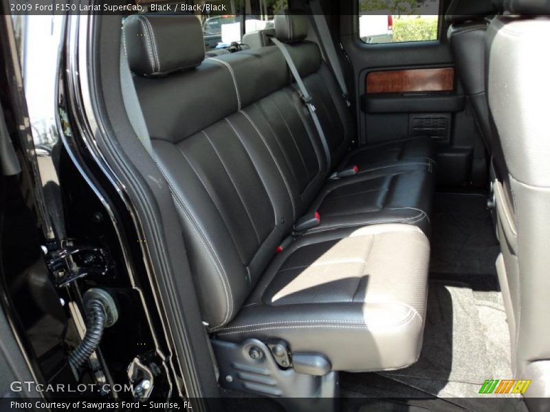Black / Black/Black 2009 Ford F150 Lariat SuperCab