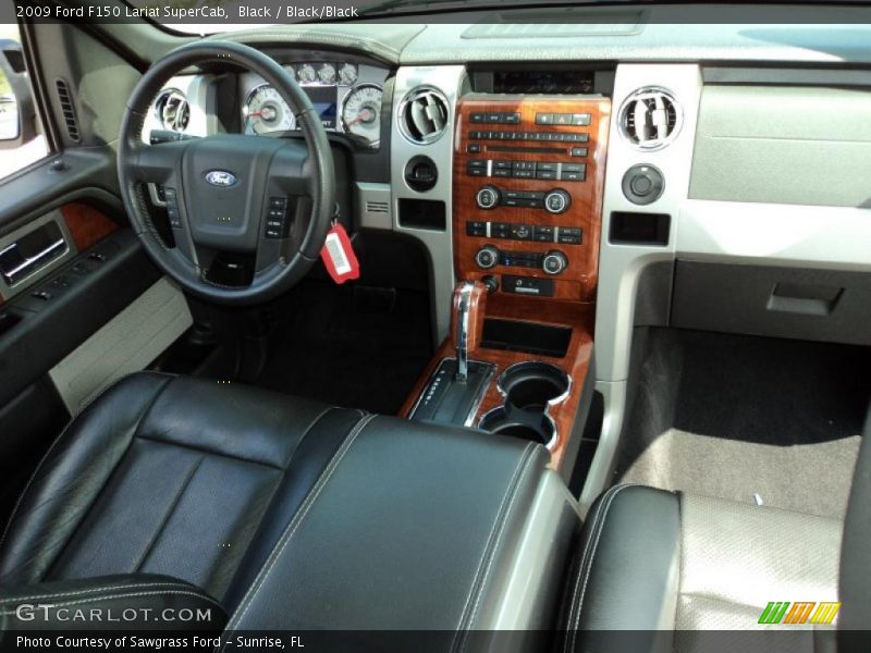 Black / Black/Black 2009 Ford F150 Lariat SuperCab