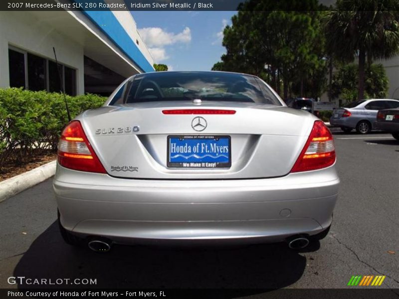 Iridium Silver Metallic / Black 2007 Mercedes-Benz SLK 280 Roadster