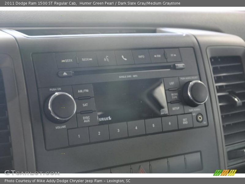 Hunter Green Pearl / Dark Slate Gray/Medium Graystone 2011 Dodge Ram 1500 ST Regular Cab