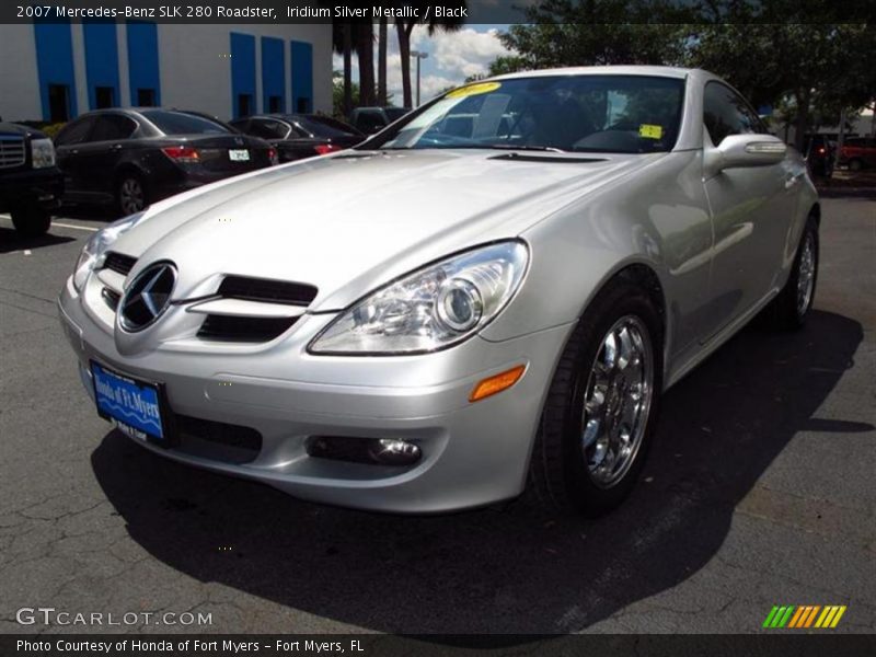 Iridium Silver Metallic / Black 2007 Mercedes-Benz SLK 280 Roadster