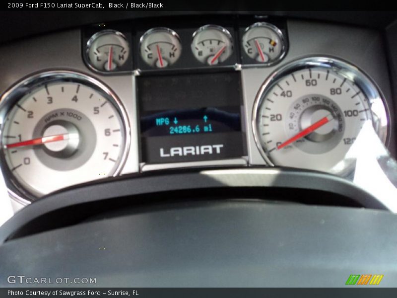 Black / Black/Black 2009 Ford F150 Lariat SuperCab