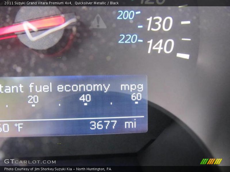 Quicksilver Metallic / Black 2011 Suzuki Grand Vitara Premium 4x4
