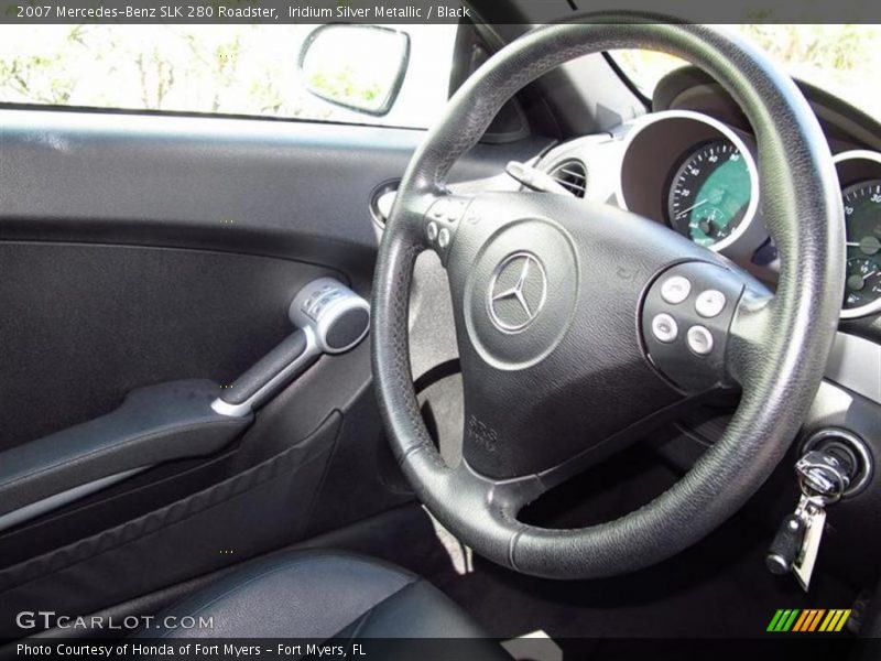 Iridium Silver Metallic / Black 2007 Mercedes-Benz SLK 280 Roadster