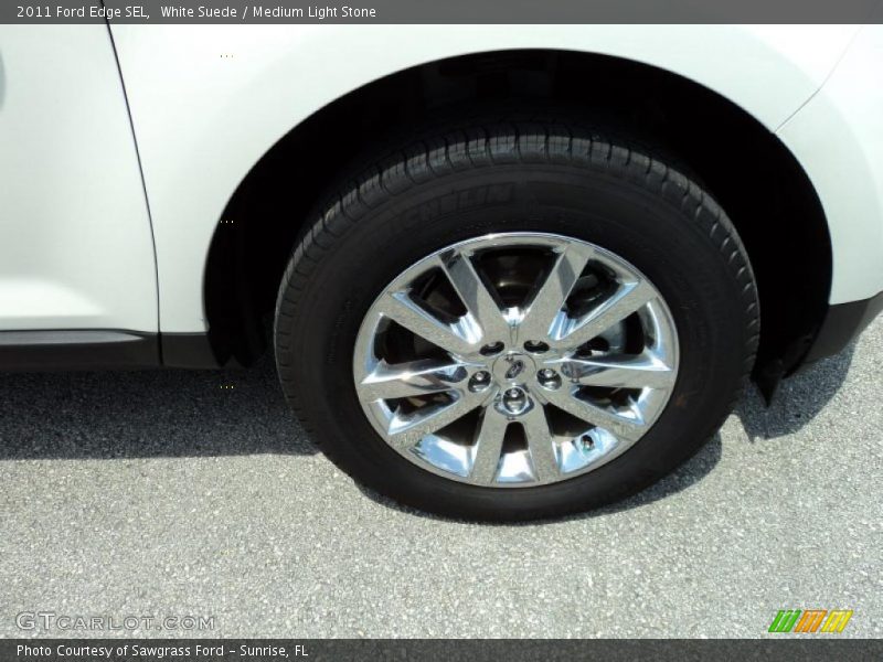 White Suede / Medium Light Stone 2011 Ford Edge SEL