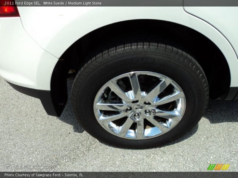 White Suede / Medium Light Stone 2011 Ford Edge SEL