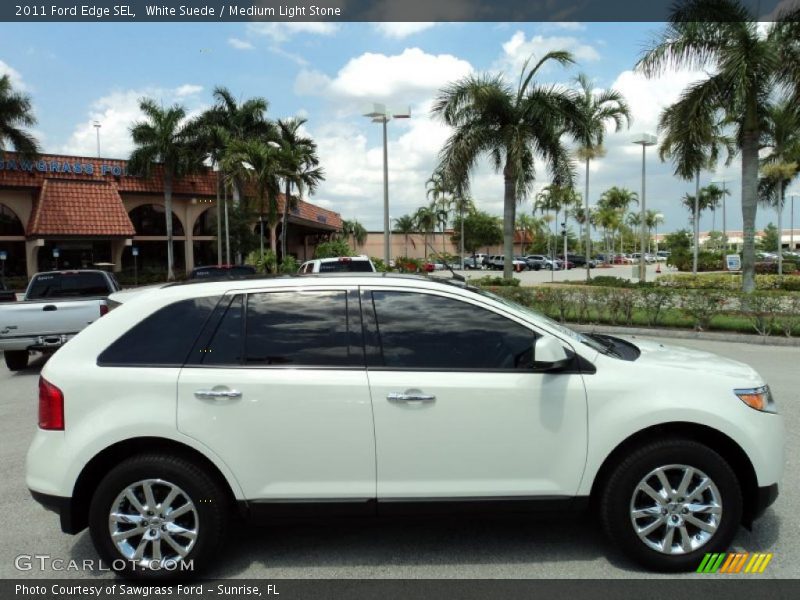 White Suede / Medium Light Stone 2011 Ford Edge SEL