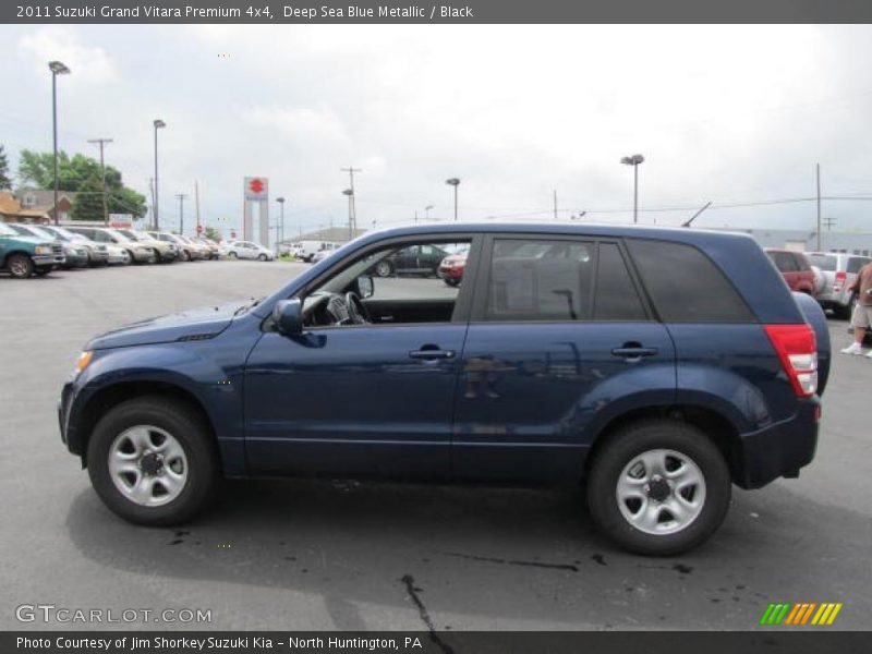 Deep Sea Blue Metallic / Black 2011 Suzuki Grand Vitara Premium 4x4
