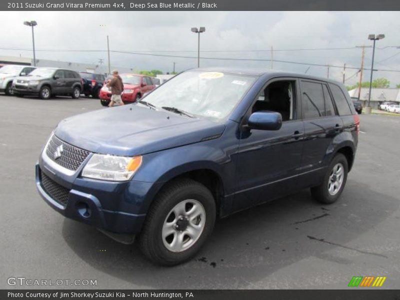 Deep Sea Blue Metallic / Black 2011 Suzuki Grand Vitara Premium 4x4