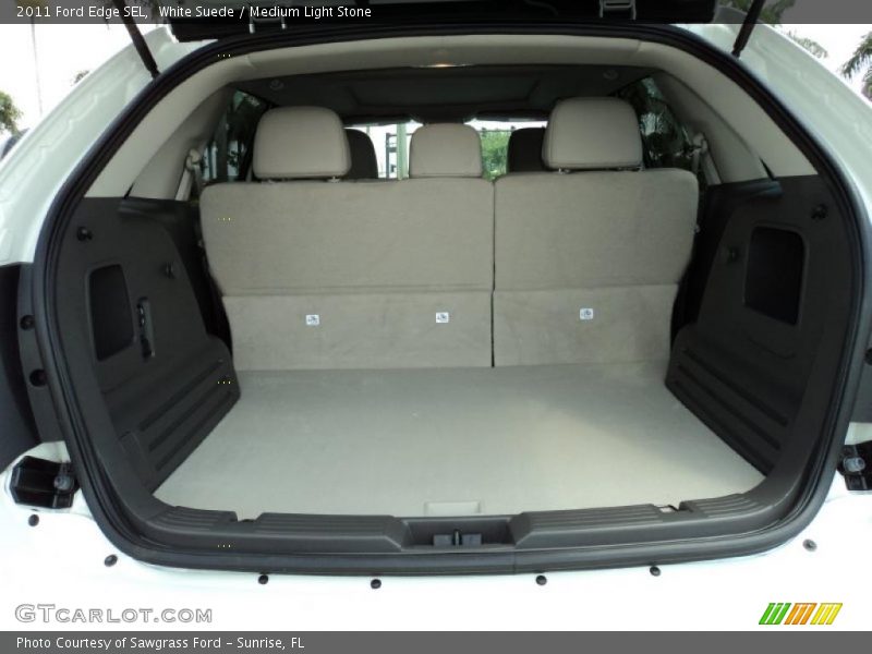 White Suede / Medium Light Stone 2011 Ford Edge SEL