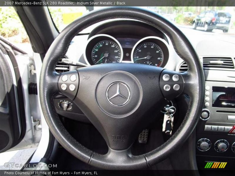 Iridium Silver Metallic / Black 2007 Mercedes-Benz SLK 280 Roadster