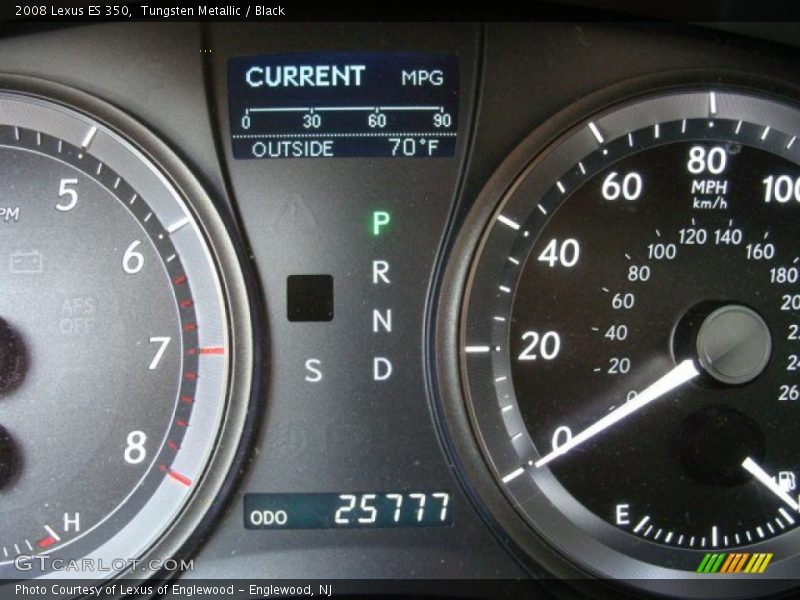 Tungsten Metallic / Black 2008 Lexus ES 350