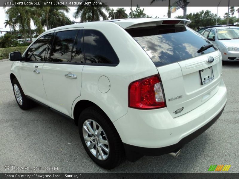 White Suede / Medium Light Stone 2011 Ford Edge SEL