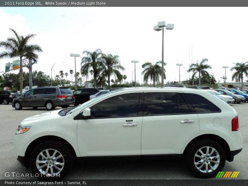 White Suede / Medium Light Stone 2011 Ford Edge SEL