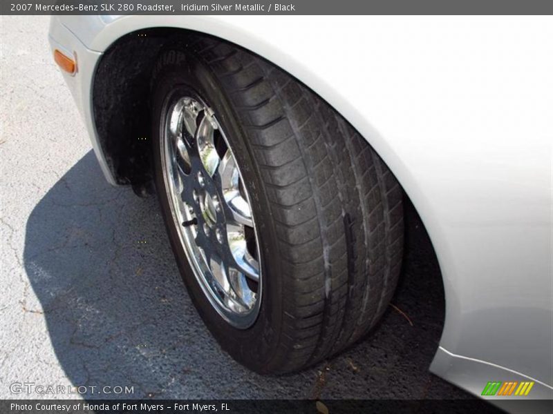 Iridium Silver Metallic / Black 2007 Mercedes-Benz SLK 280 Roadster