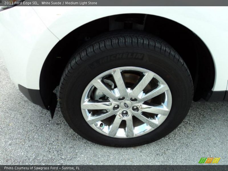 White Suede / Medium Light Stone 2011 Ford Edge SEL