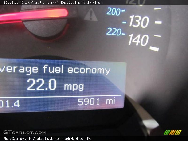 Deep Sea Blue Metallic / Black 2011 Suzuki Grand Vitara Premium 4x4