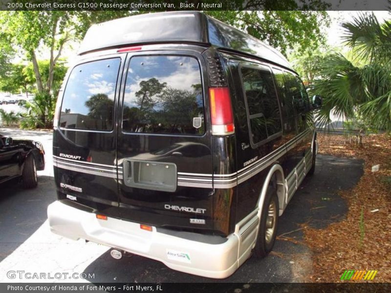 Black / Neutral 2000 Chevrolet Express G1500 Passenger Conversion Van