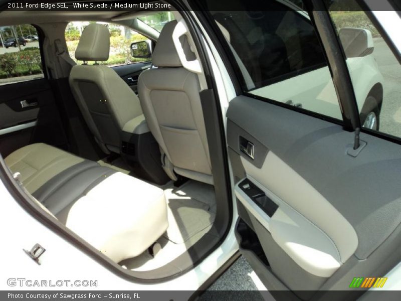 White Suede / Medium Light Stone 2011 Ford Edge SEL