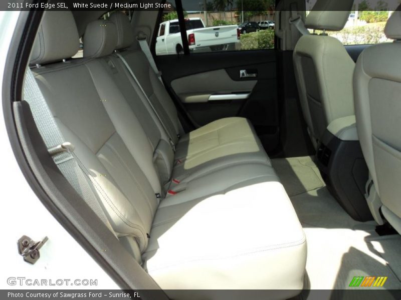 White Suede / Medium Light Stone 2011 Ford Edge SEL