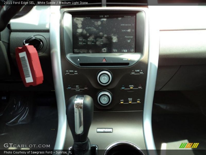 White Suede / Medium Light Stone 2011 Ford Edge SEL