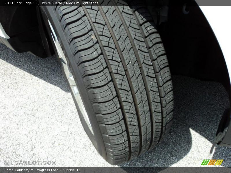 White Suede / Medium Light Stone 2011 Ford Edge SEL