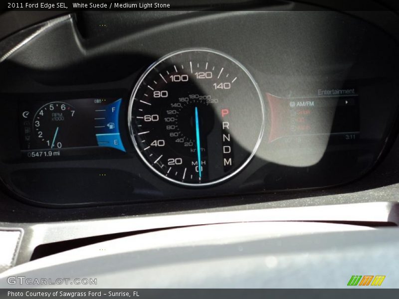 White Suede / Medium Light Stone 2011 Ford Edge SEL