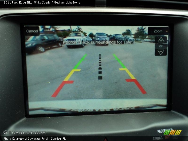 White Suede / Medium Light Stone 2011 Ford Edge SEL