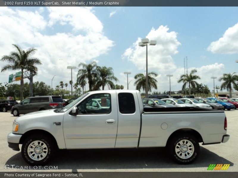 Silver Metallic / Medium Graphite 2002 Ford F150 XLT SuperCab