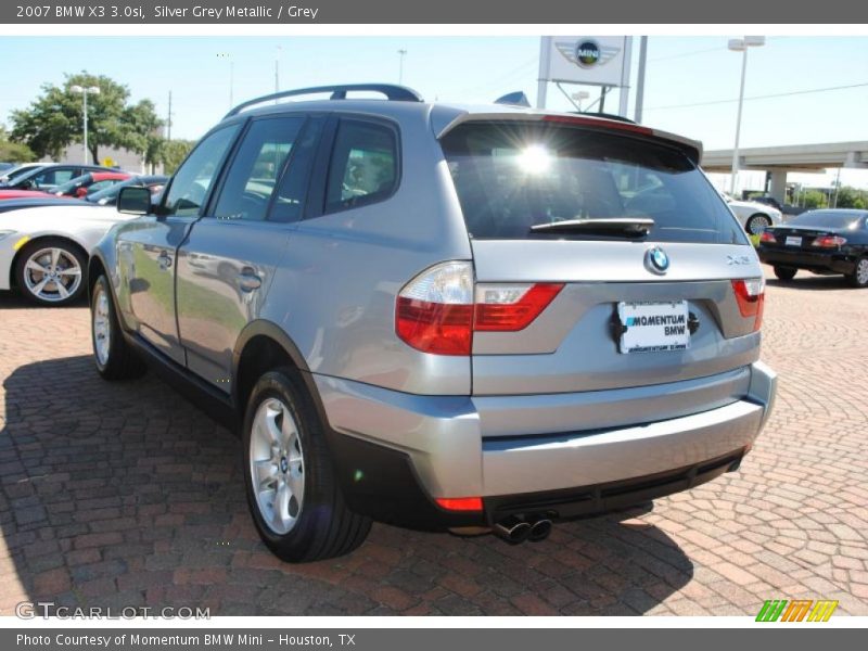 Silver Grey Metallic / Grey 2007 BMW X3 3.0si