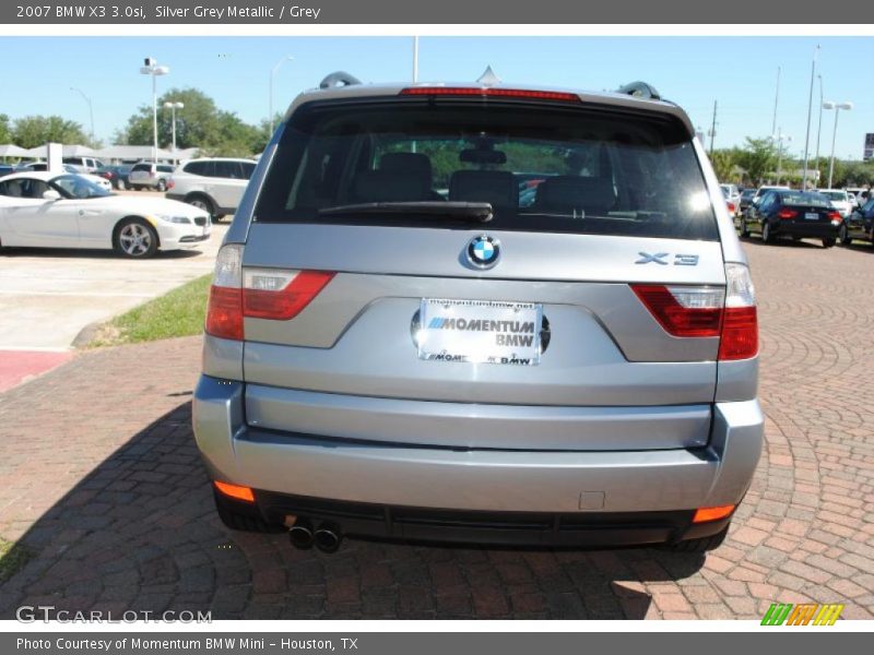 Silver Grey Metallic / Grey 2007 BMW X3 3.0si