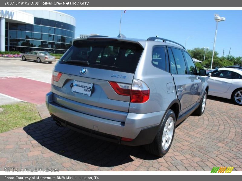 Silver Grey Metallic / Grey 2007 BMW X3 3.0si