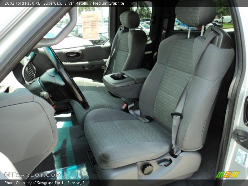 Silver Metallic / Medium Graphite 2002 Ford F150 XLT SuperCab