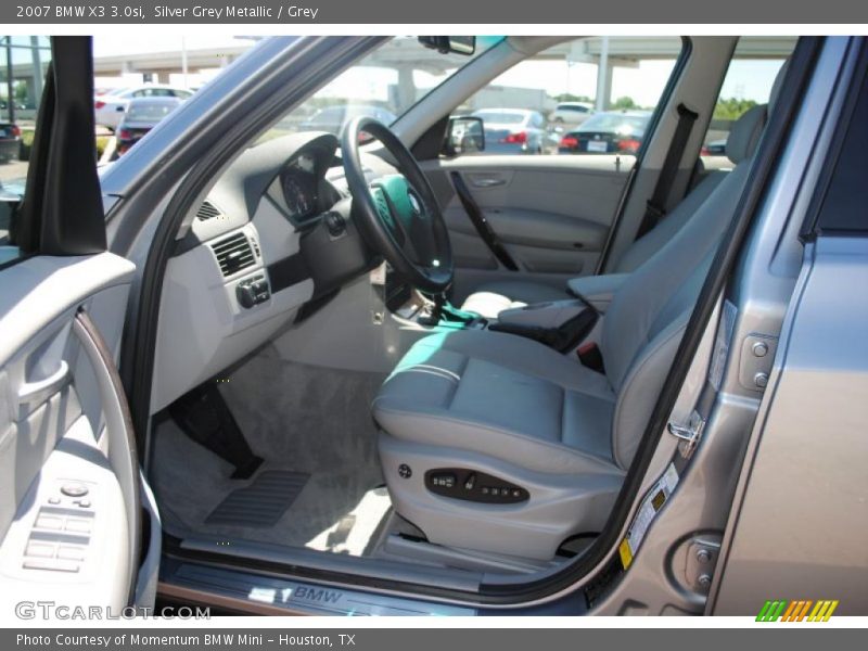 Silver Grey Metallic / Grey 2007 BMW X3 3.0si