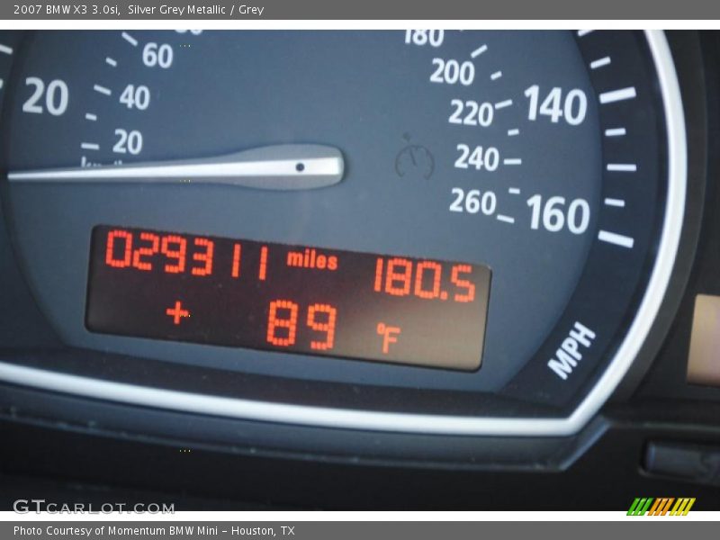 Silver Grey Metallic / Grey 2007 BMW X3 3.0si