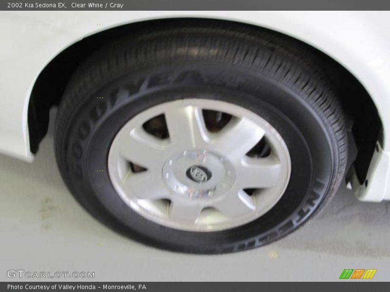 Clear White / Gray 2002 Kia Sedona EX